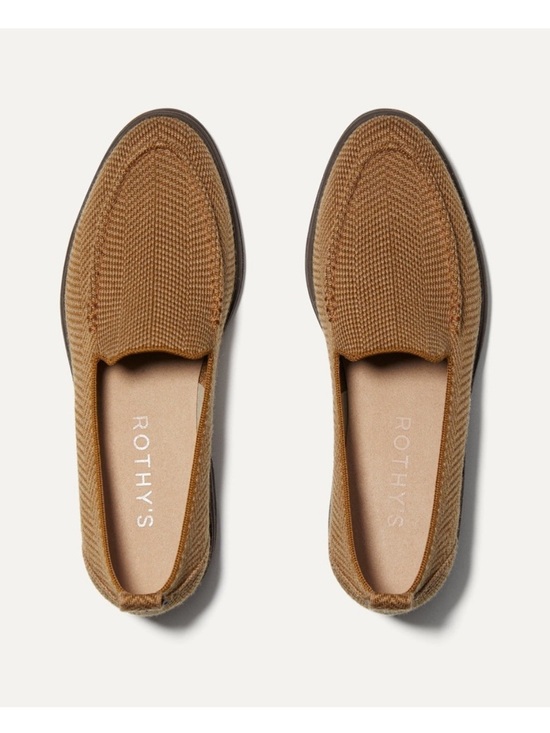 Rothy's Shoes - Rothy's The Lug Slip-On Loafer in Brown Teak Herringbone Knit Size Women’s 9